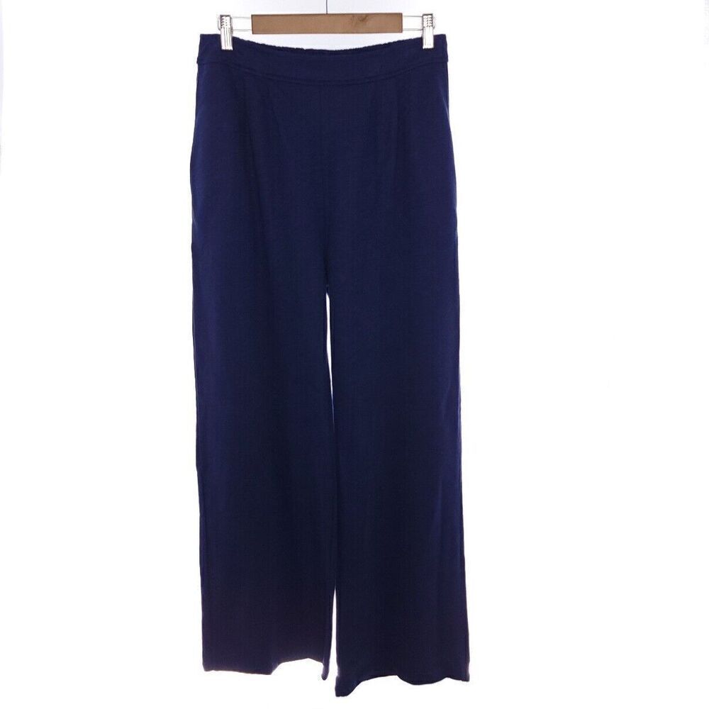 Majestic Filatures Solid Blue Wide Leg Womens Pants Size 5